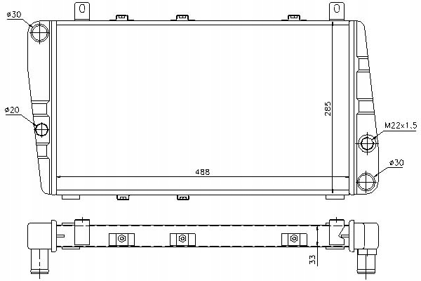 Nissens Chladič Motoru (manuální) Škoda Favorit Asistent řidiče #28