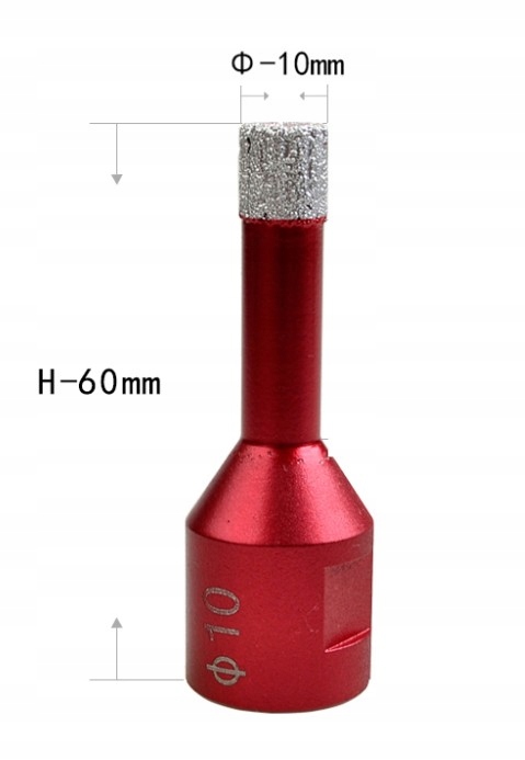 OTWORNICA DIAMENTOWA KORONKA DO GRESU M14 ZESTAW Typ mocowania 1/4''