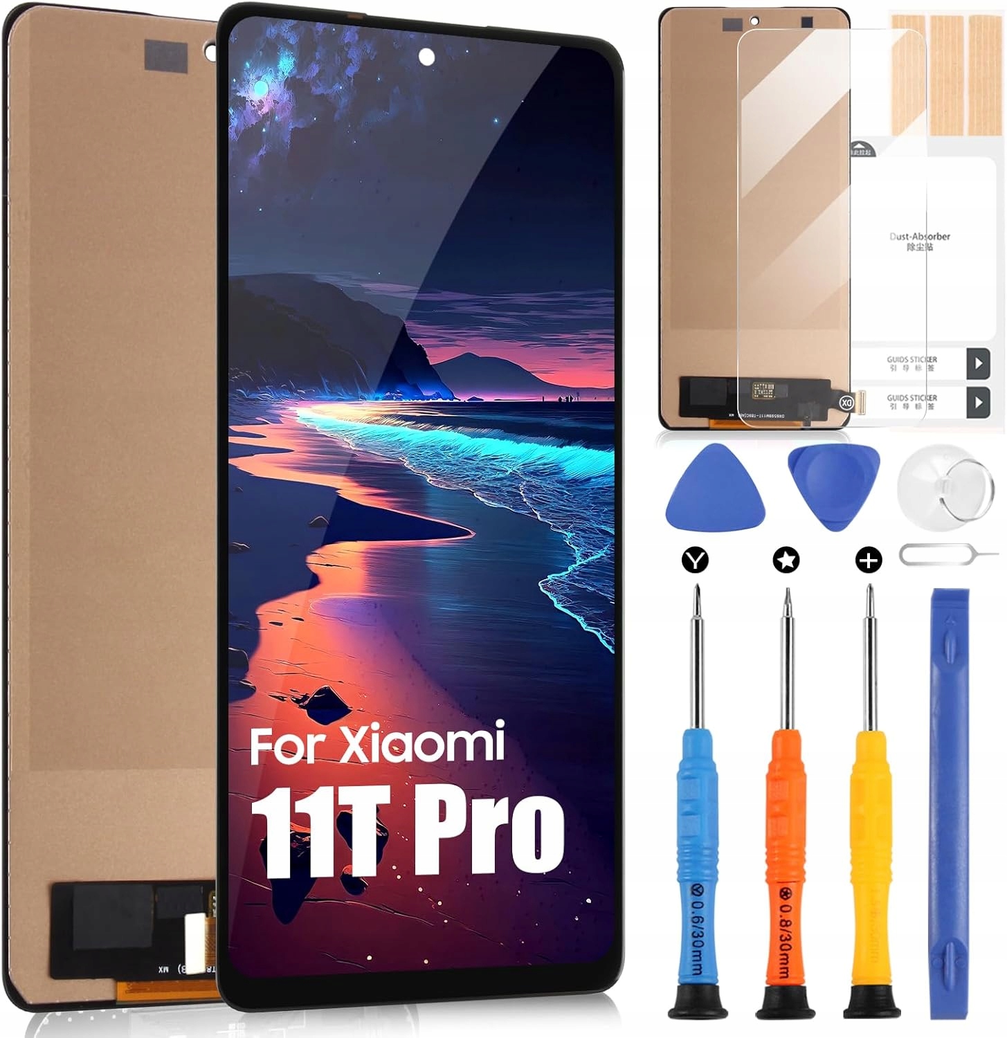 Náhradní LCD Displej pro Xiaomi 11T Pro Kompletní Sada Pro Výměnu, Opravná Sada