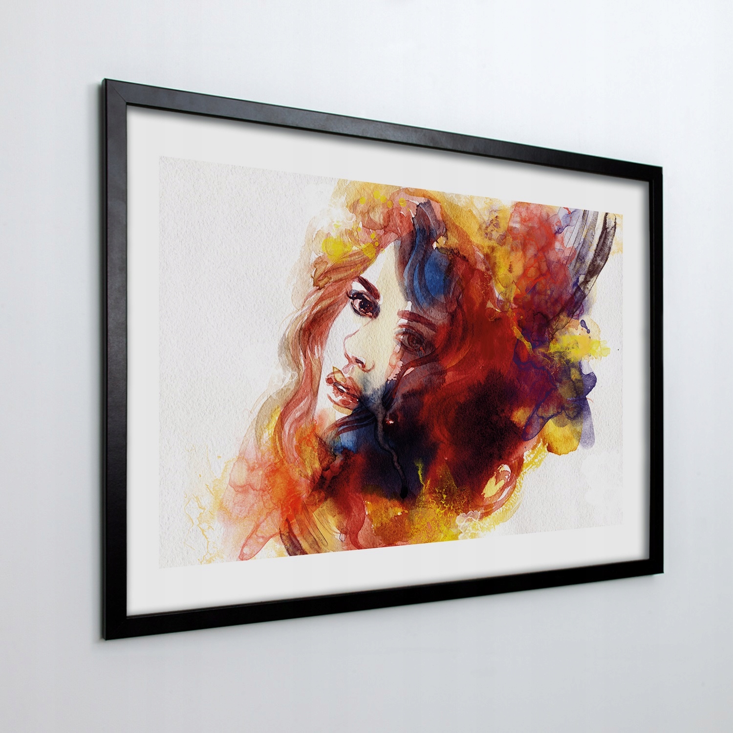 Obraz v rámu na zeď Tvář dívky 70x50 cm