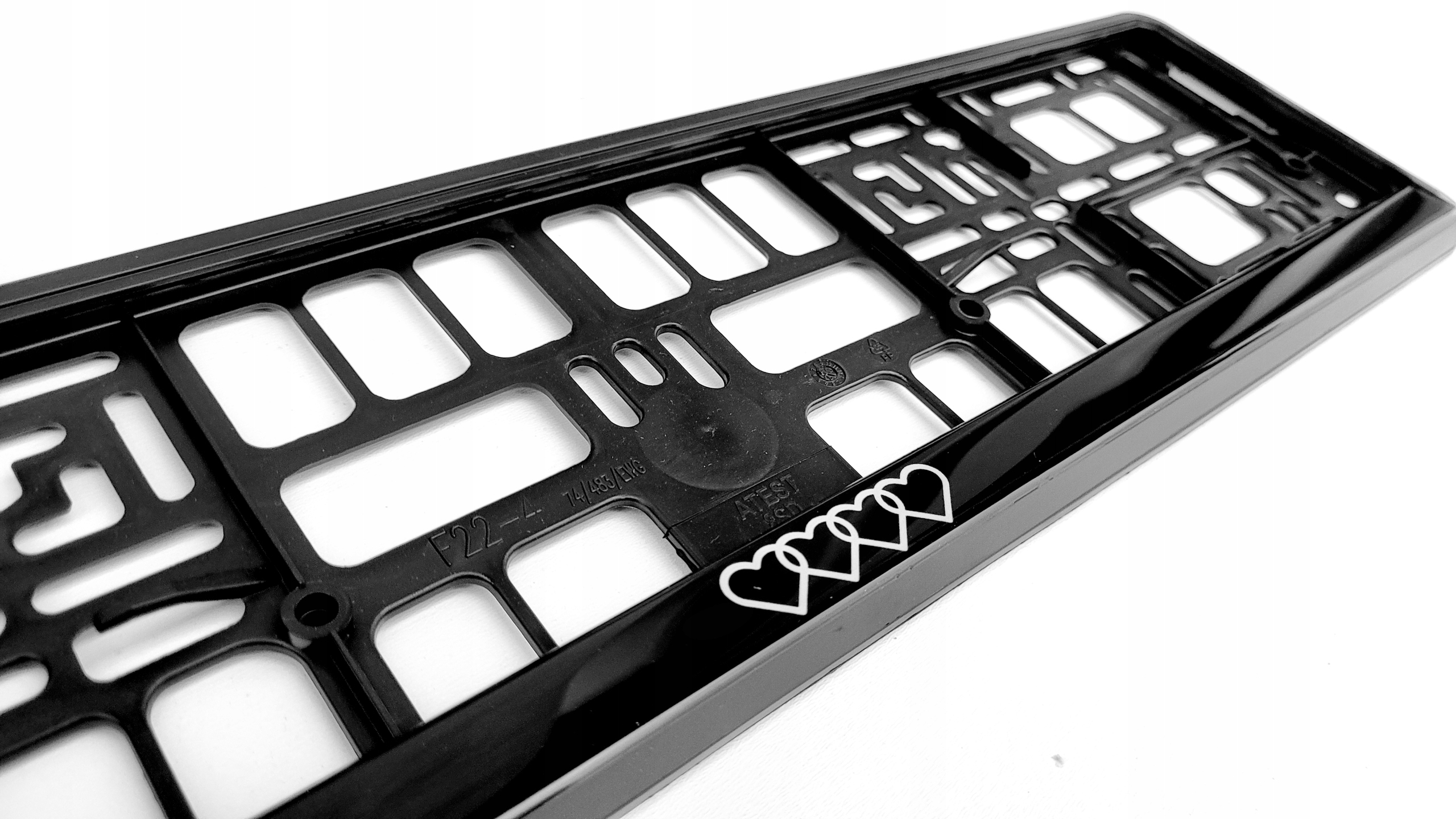 Ramka pod tablice rejestracyjną Audi Serca Żelowa