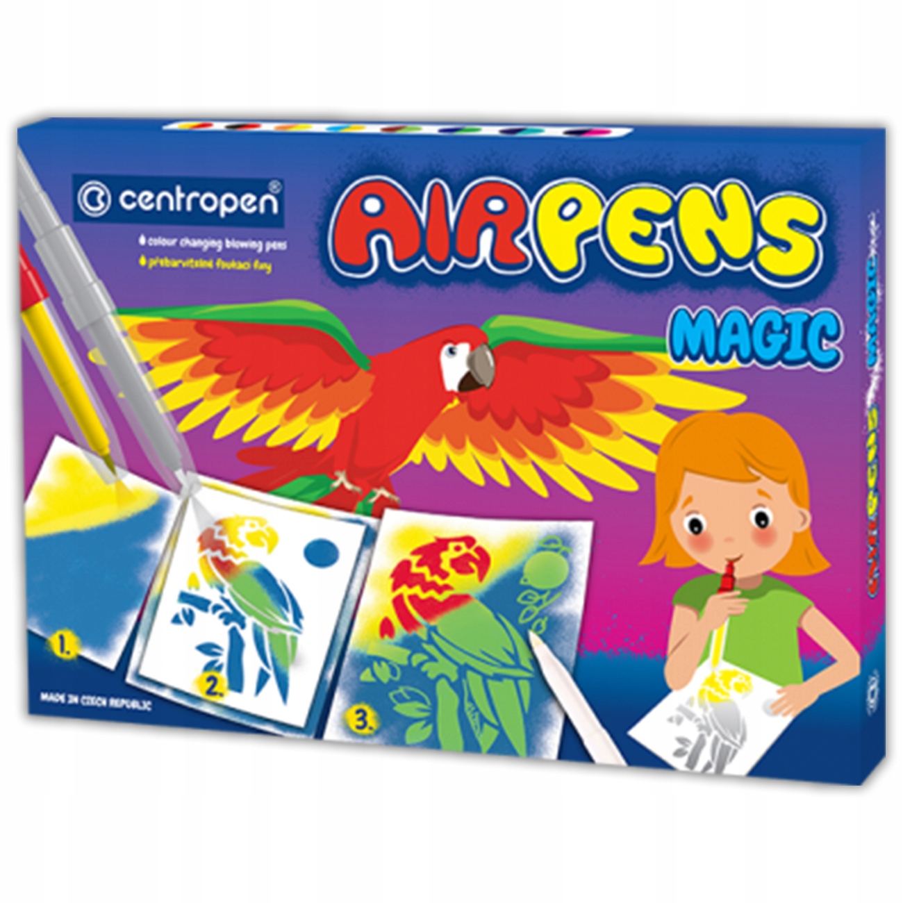 Centropen Airpens Rainbow Colours 1500/10, 4 szblony EAN (GTIN) 8595013621578