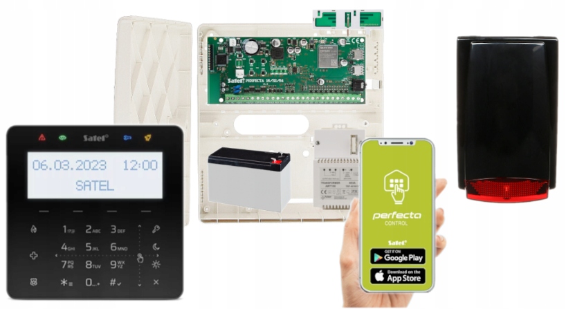 Satel Perfecta 64 M System Alarmowy Gsm Lte Syrena