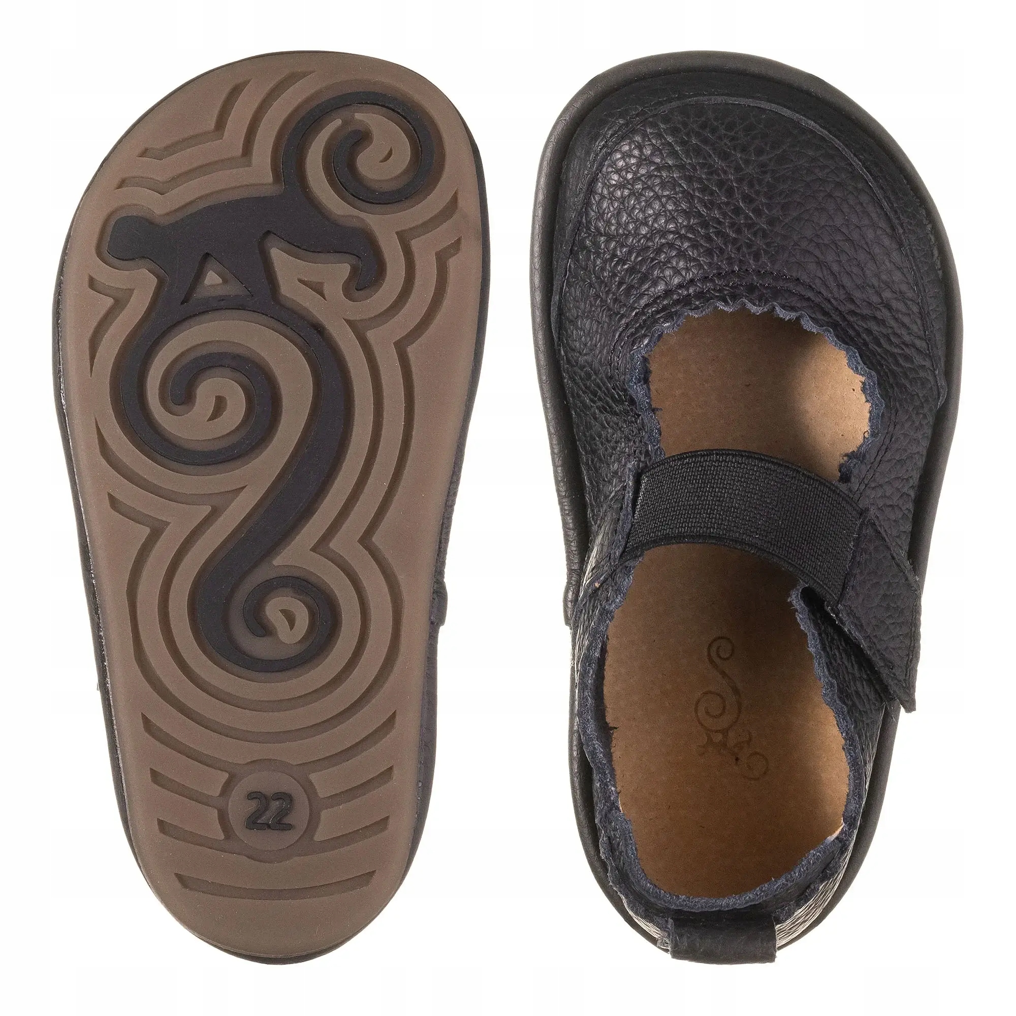 Minimalistyczne buty barefoot dla dziewczynki GLORIA BLACK 23 EU baleriny Kod producenta GLORIA BLACK