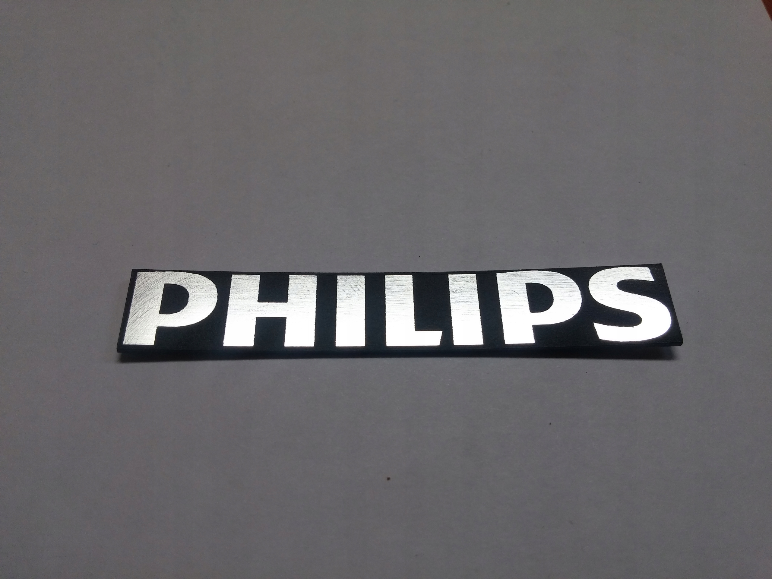 

Philips naklejka emblemat 30 x 5 mm * Srebrna