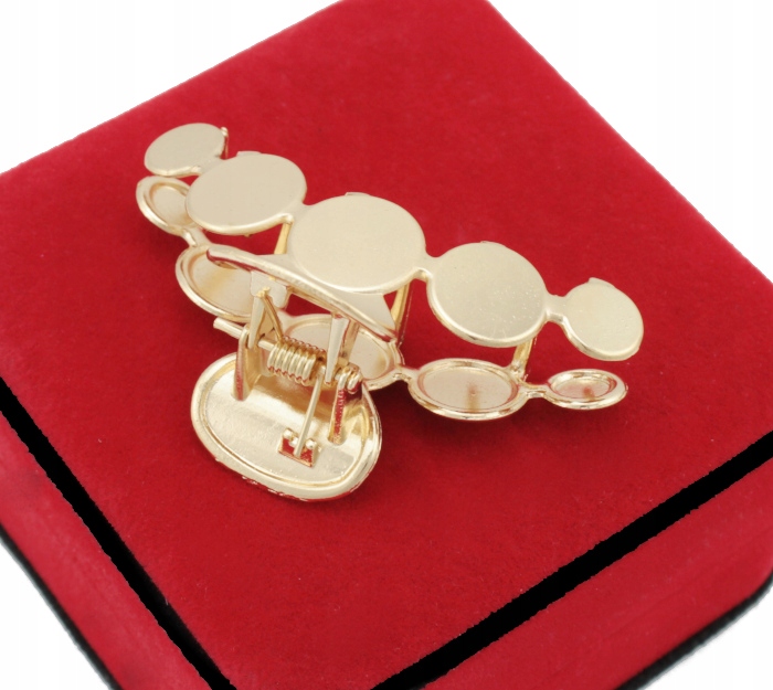 

Klamra Do Włosów Złota Metalowa Koła