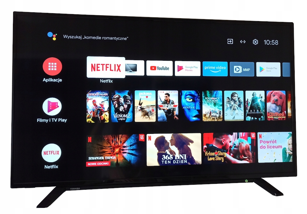 

Smart Tv 50 Toshiba 4K Android Bluetoth DVBT2 Hevc