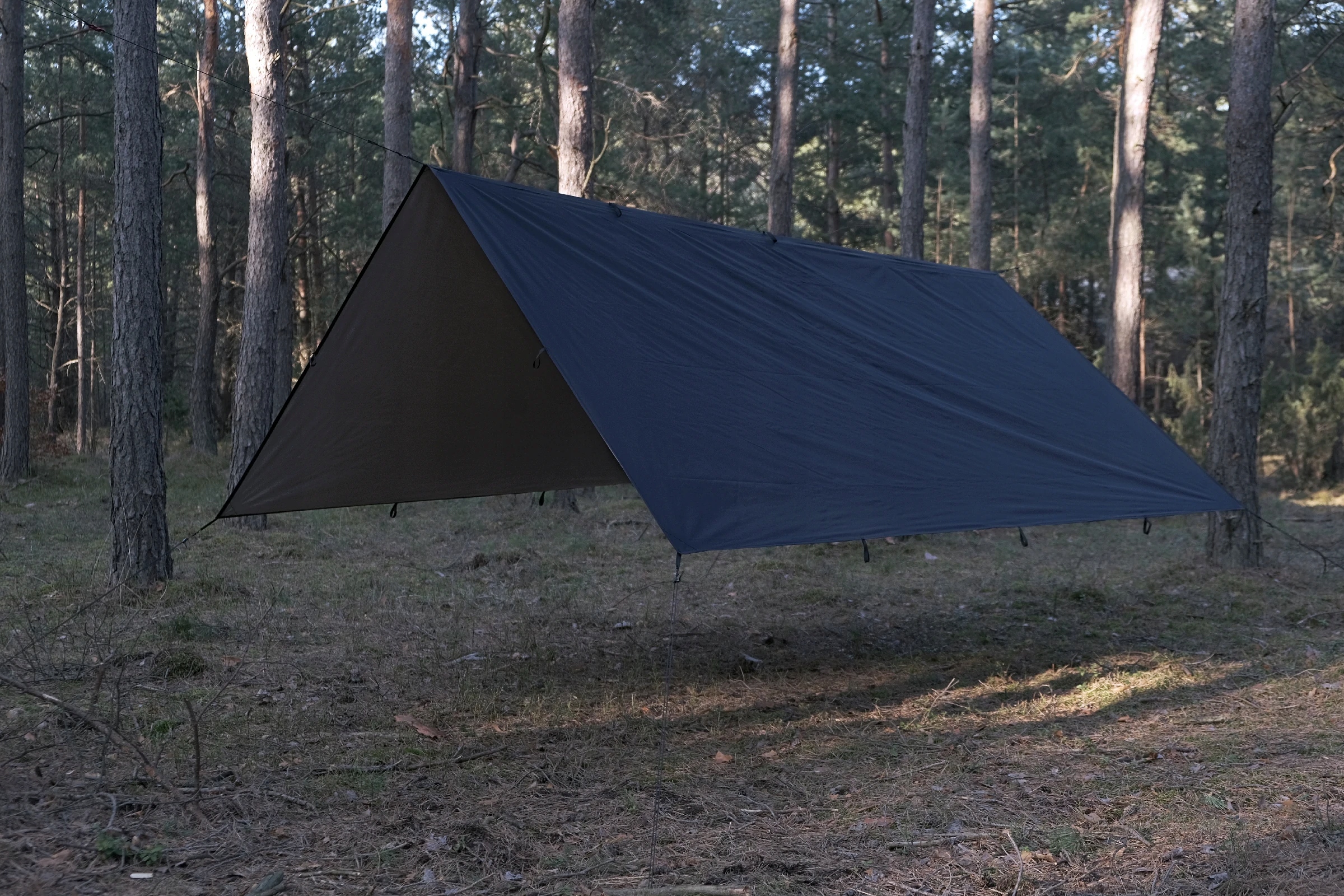 Płachta Biwakowa Zadaszenie TigerWood Termo Tarp 3×4 m Black