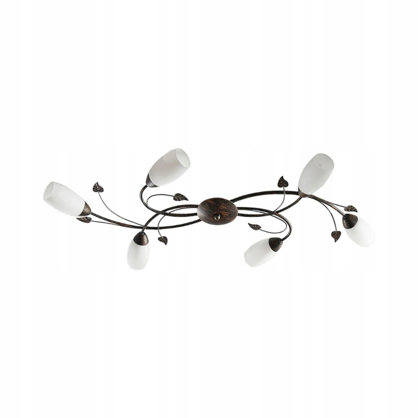 Lampa sufitowa Lindby Stefania, 6-punktowa, czarny/złoty, 68 cm