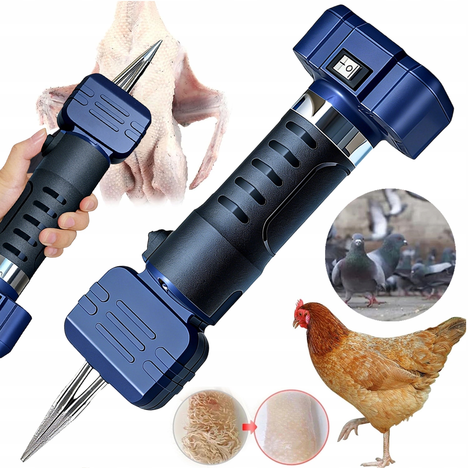 Elektrický Škrabák Na Drůbež, Vodotěsný, Přenosný, Lehký, Rychlý, Výkonný