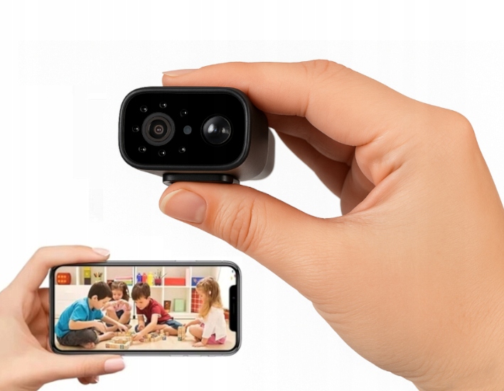 Mini kamera zewnętrzna wifi zdalny podgląd żywo podczerwień 7 dni