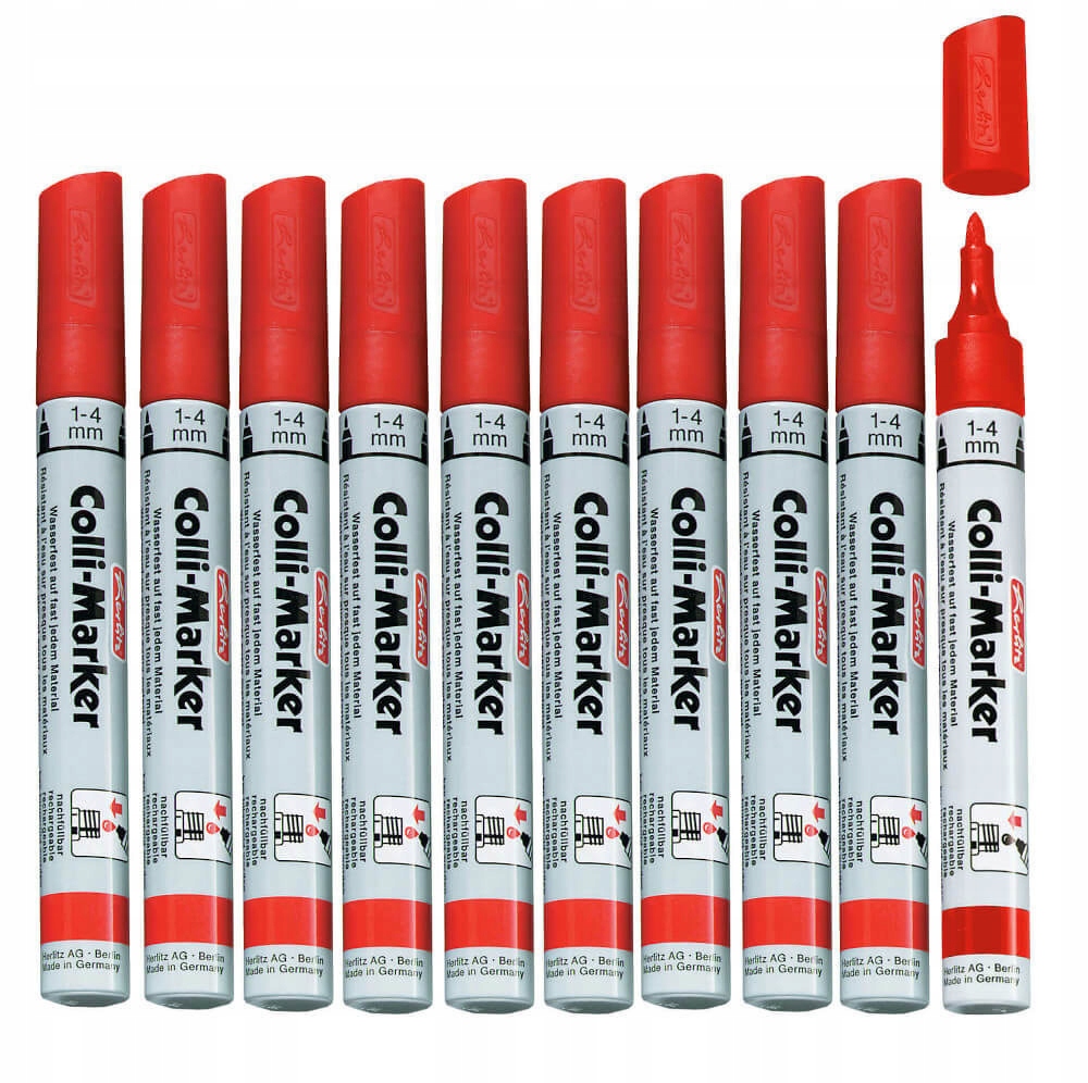 

Marker permanentny czerwo Colli-Marker 10x Herlitz