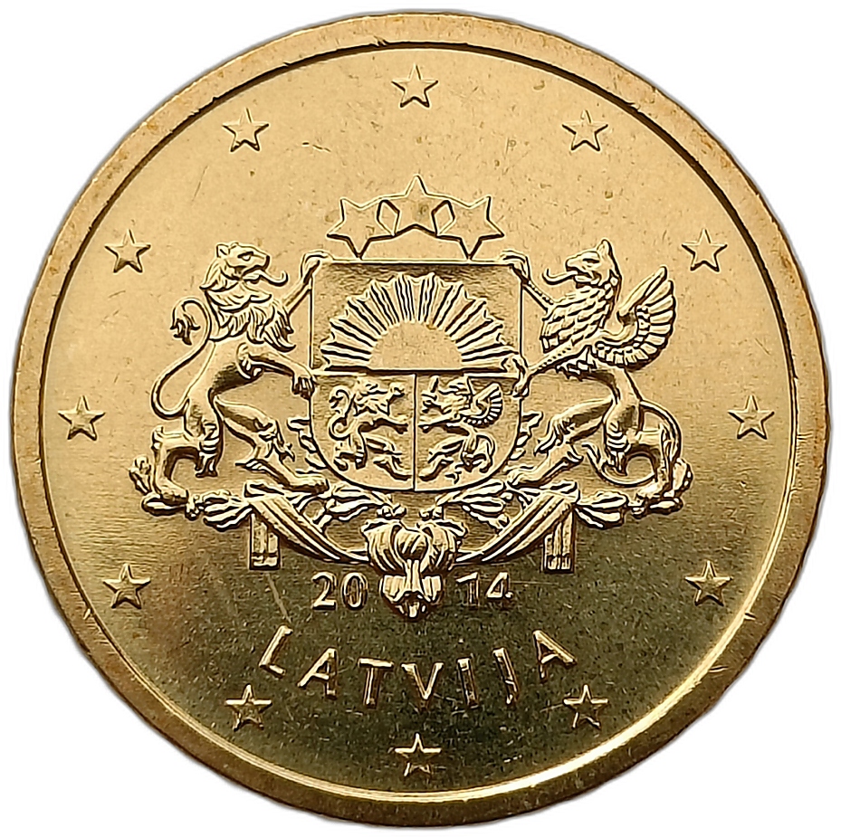 ŁOTWA 50 EURO CENTS 2014 MENNICZA