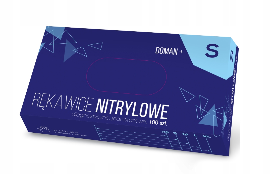 

Doman Rękawice Nitrylowe Niebieskie S 100SZT