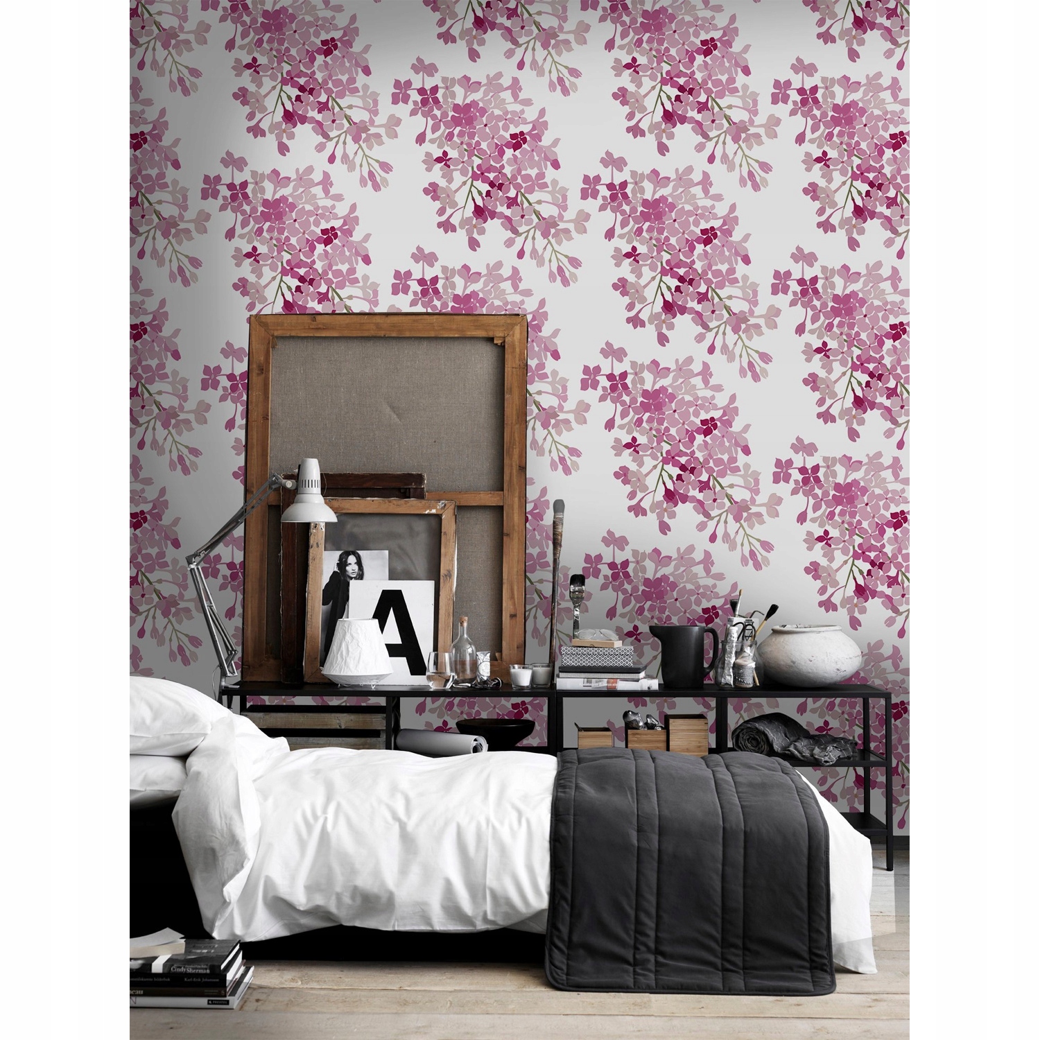 

Foto tapeta samoprzylepna Różowe kwiaty 250x104 cm
