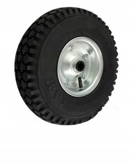 Koło fi. 350 mm metalowo-gumowe, pneumatyczne, otwór w piaście 20 mm