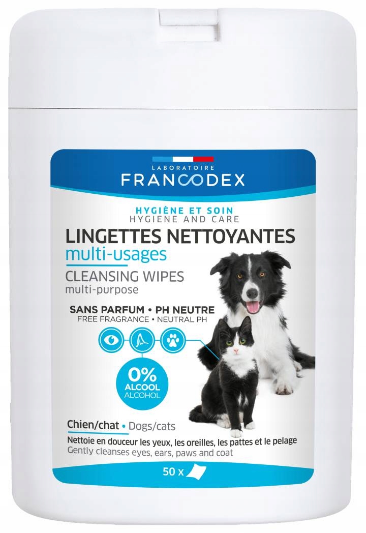 

Francodex Chusteczki czyszczące dla psa/kota 50szt