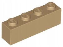 

Lego 3010 klocek 1x4 dark tan 10 szt Nowy