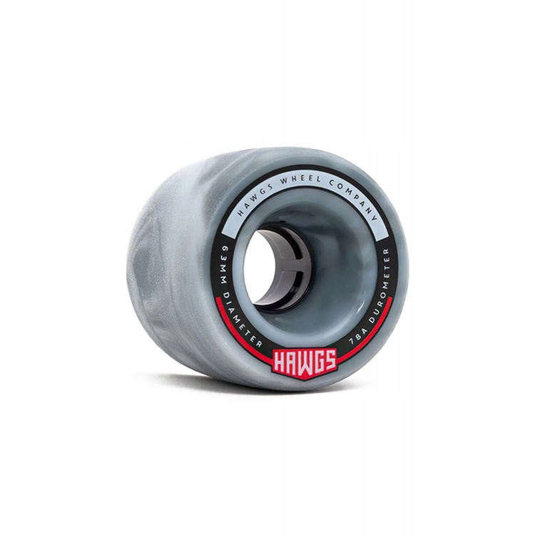 Longboardová kolečka Hawgs Fatty Šedo-bílá 63 mm 78A
