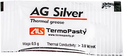 

Ag Silver Pasta Termoprzewodząca 0,5g 3.8W Wydajna