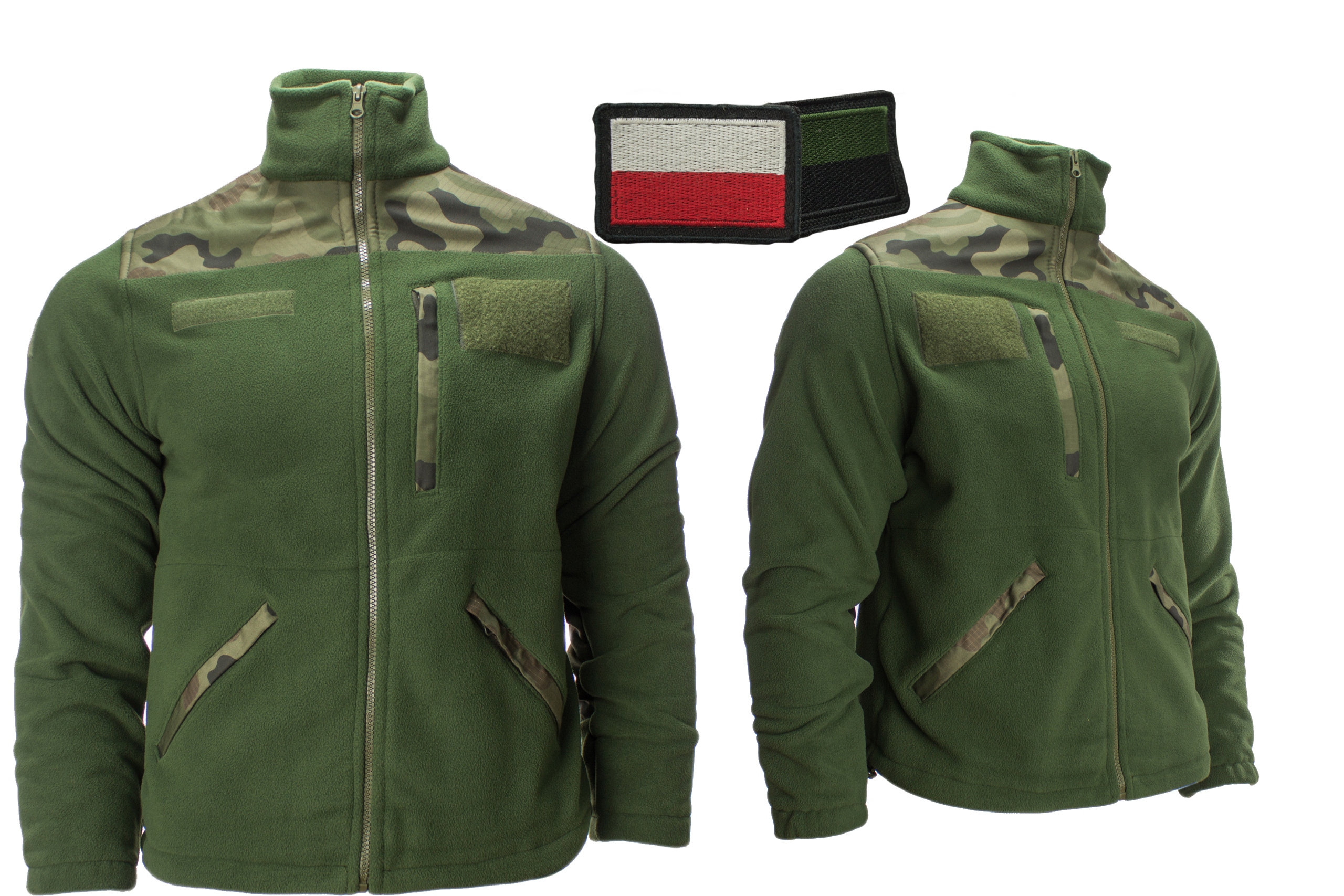 Wojskowy Polar Bluza Polarowa Wojska Polskiego Wz93, Wz2010 Moro Oliv r.M