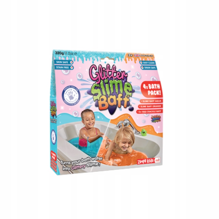

Zestaw Slime Baff Glitter Pomarańcz Błękit Zimpli