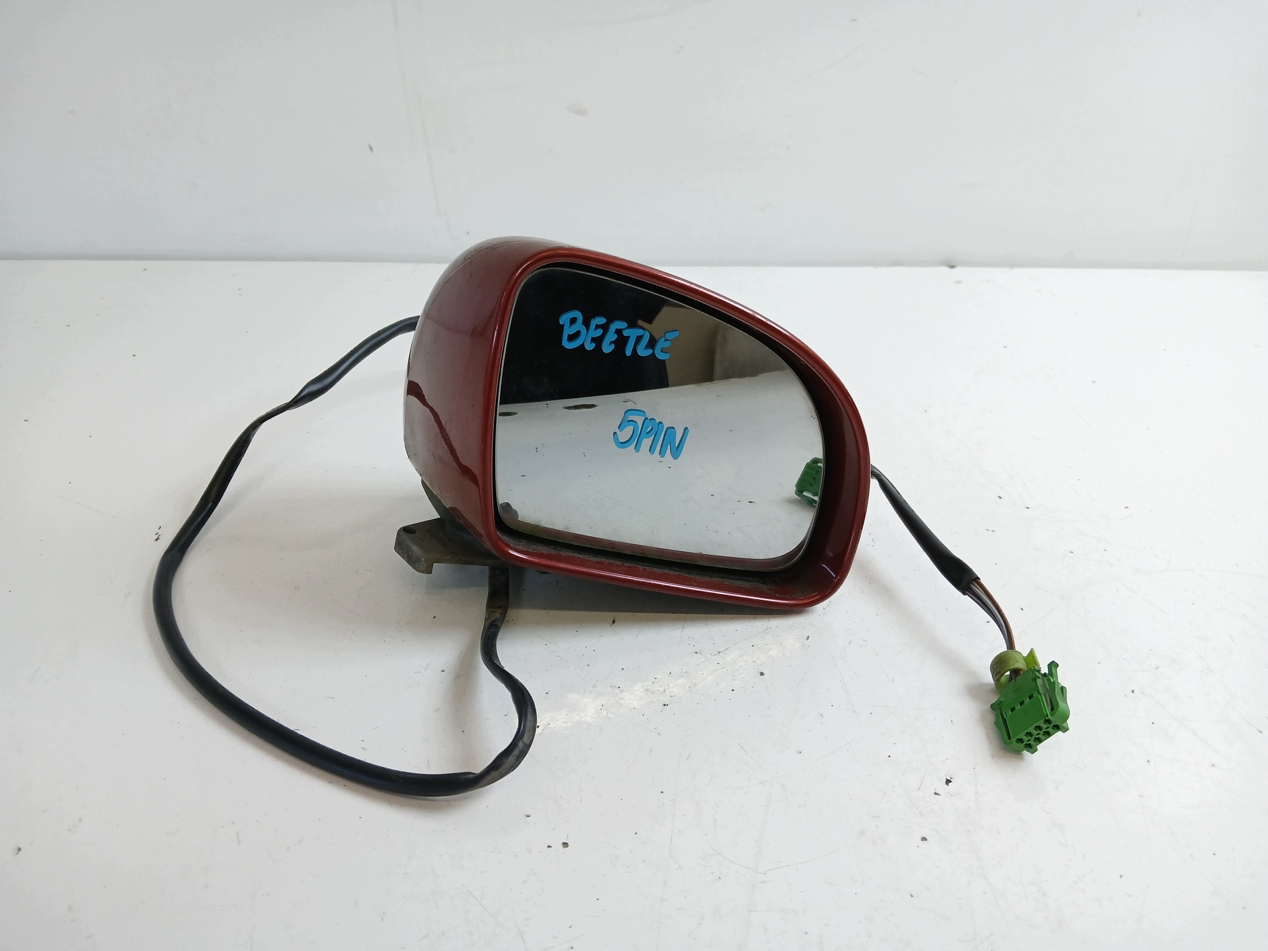 VW NEW BEETLE mirror right claret 5 PIN
