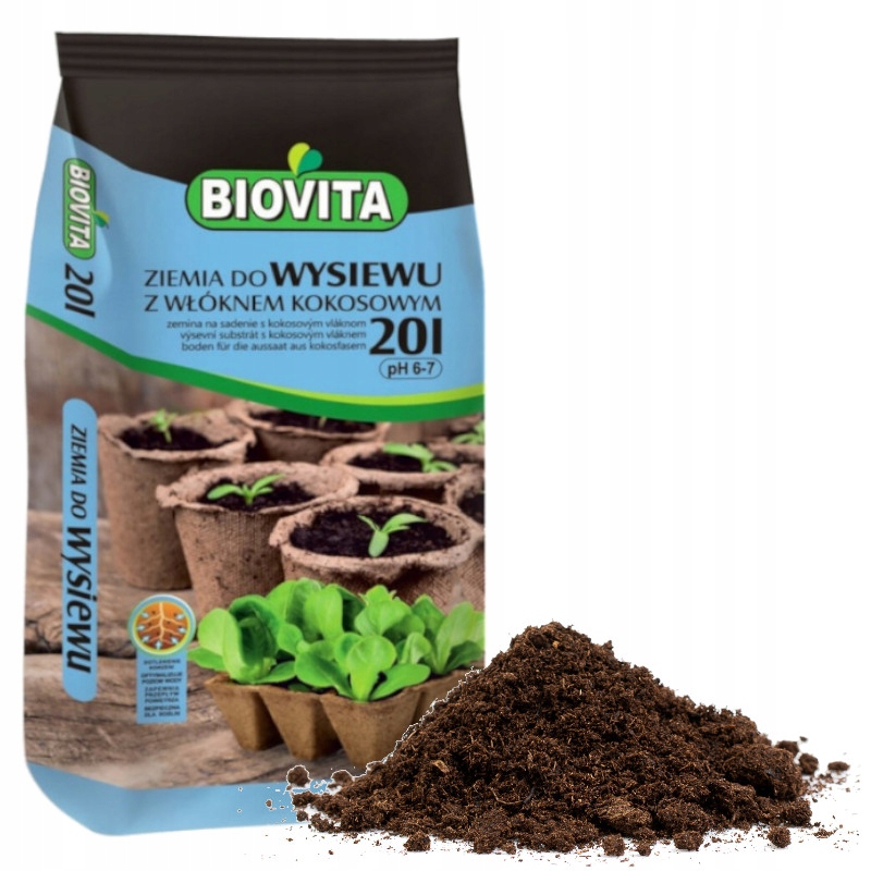 

Ziemia Podłoże Do Wysiewu I Pikowania Z KOKOSEM20L