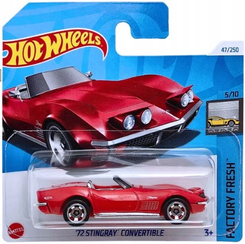 SAMOCHODZIK AUTKO AUTKA HOT WHEELS 47/250 '72 STINGRAY CONVERTIBLE RESORAKI