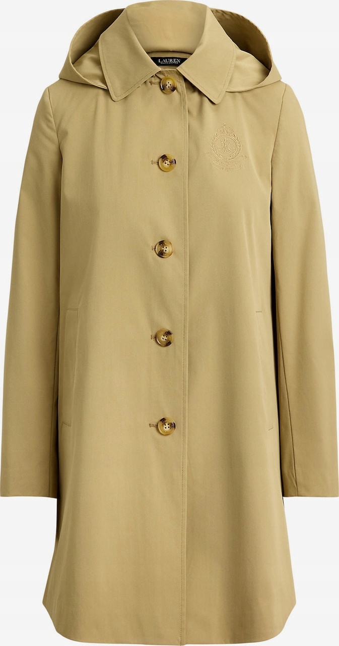 Kabát Lauren Ralph Lauren Balmacaan béžový S (žádná Kapuce)