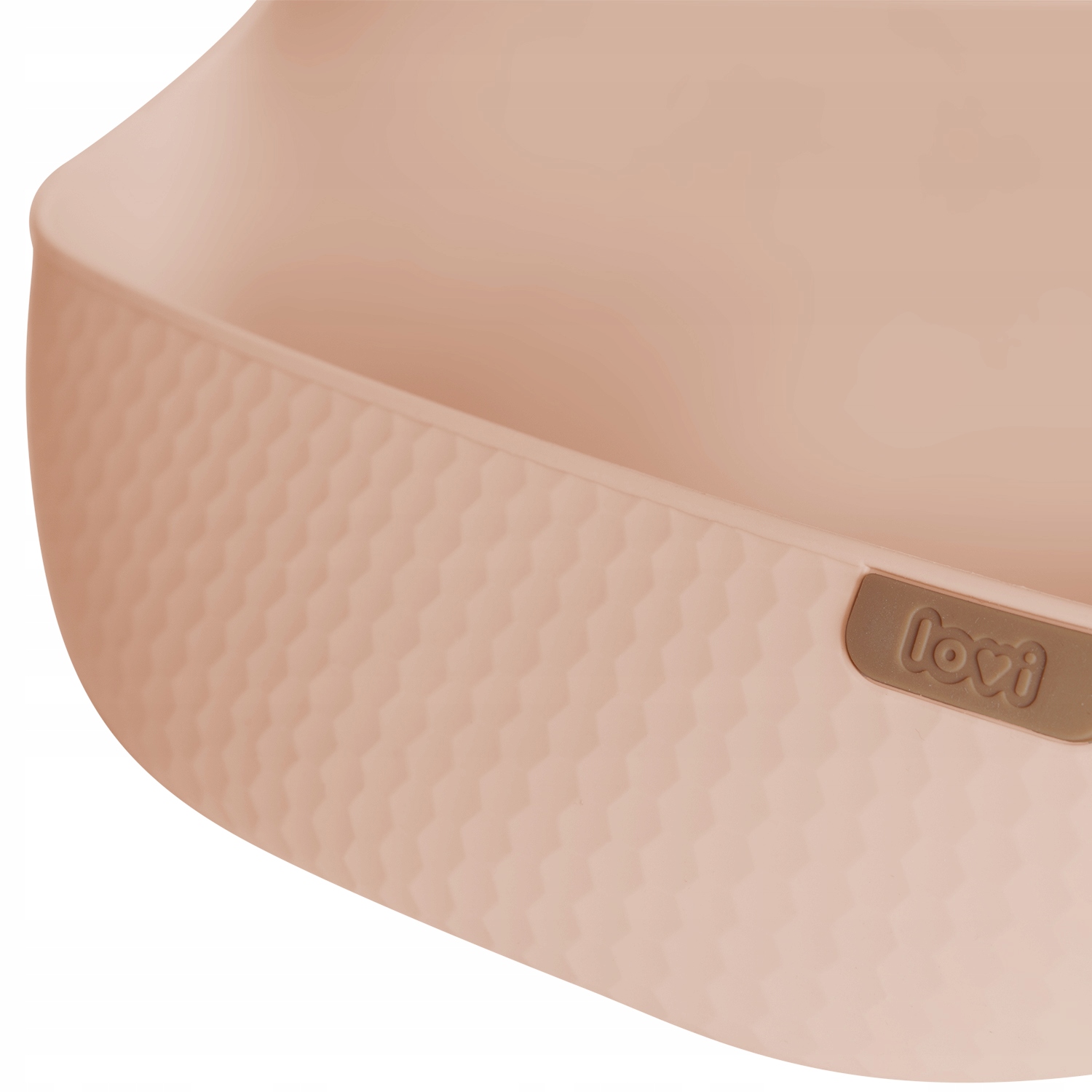 Śliniak silikonowy LOVI Nude z kieszonką Marka Lovi