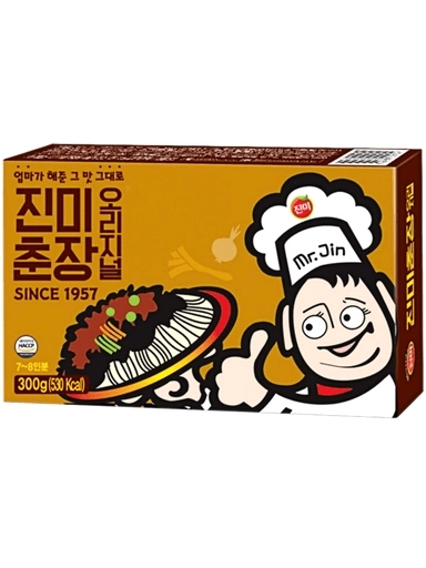 4x Pasta Chunjang (Jjajang) z černých fazolí 300 g Jinmi