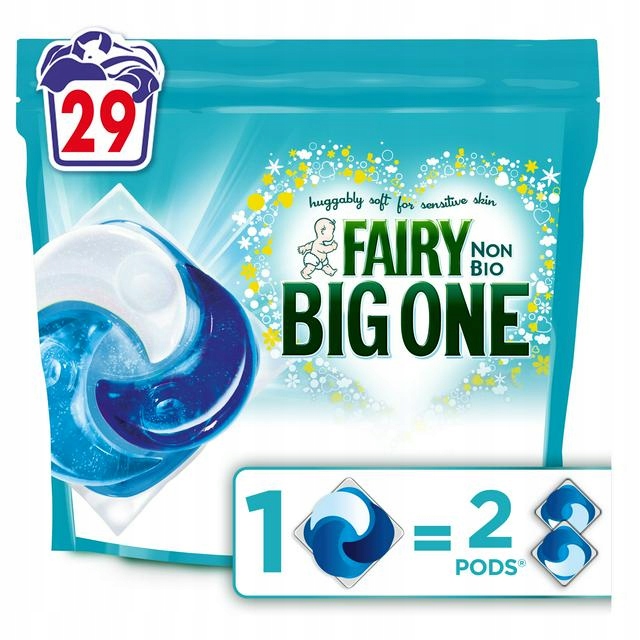 Fairy Non Bio „big One“ Pods kapsle na praní, citlivá pokožka 29 kusů