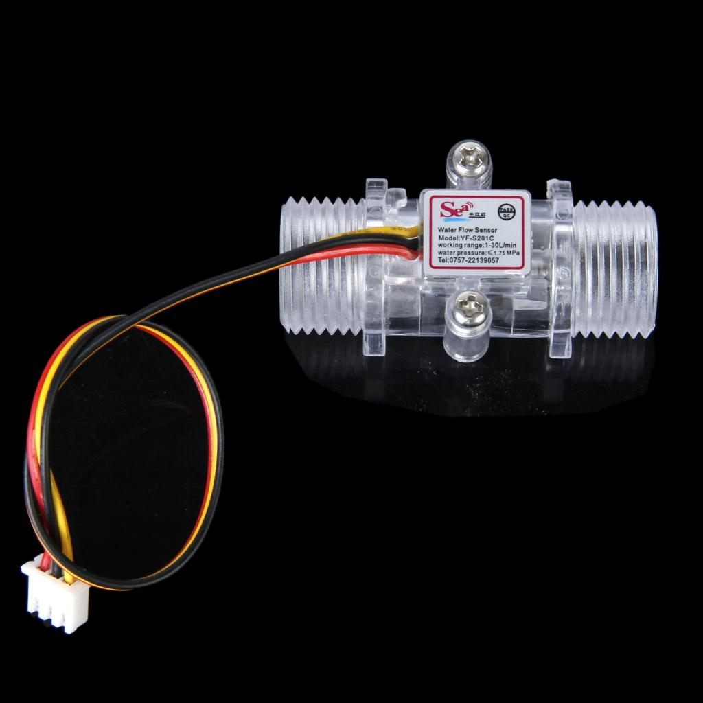 Przezroczysty czujnik przepływu wody Przepływomierz Hall Flow Marka Bsinlin