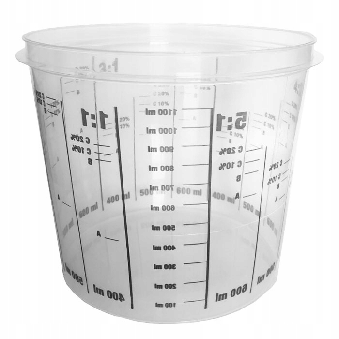 

Kubek Lakierniczy Z Podziałką Premium 1,4L 1400ml