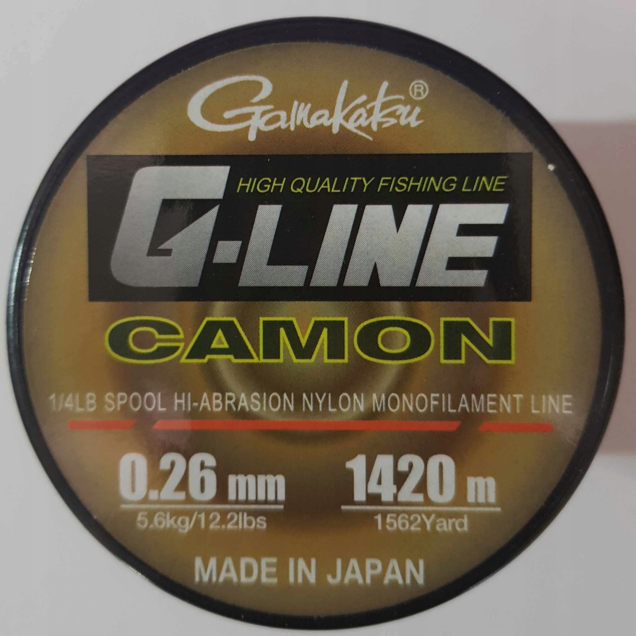 Żyłka G-Line Camon 0,26 mm/1420 m Gamakatsu