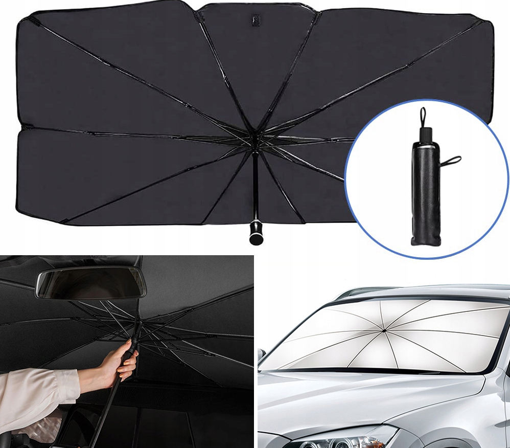 PARASOL PRZECIWSŁONECZNY DO SAMOCHODU OSŁONA SZYBY DO AUTA UV XL Stan opakowania oryginalne