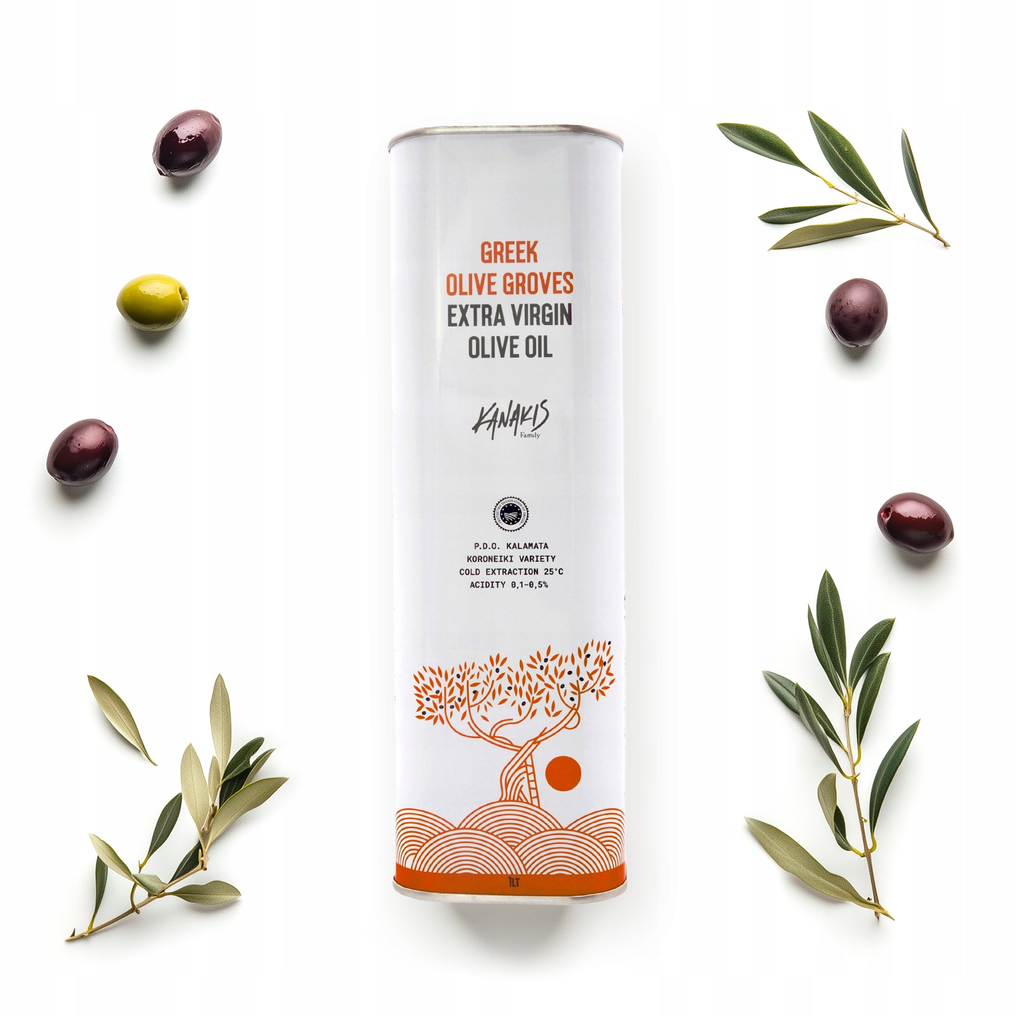 Levně Extra panenský olivový olej Premium Aksamitna 1l Čerstvá Sklizeň 2025/2026