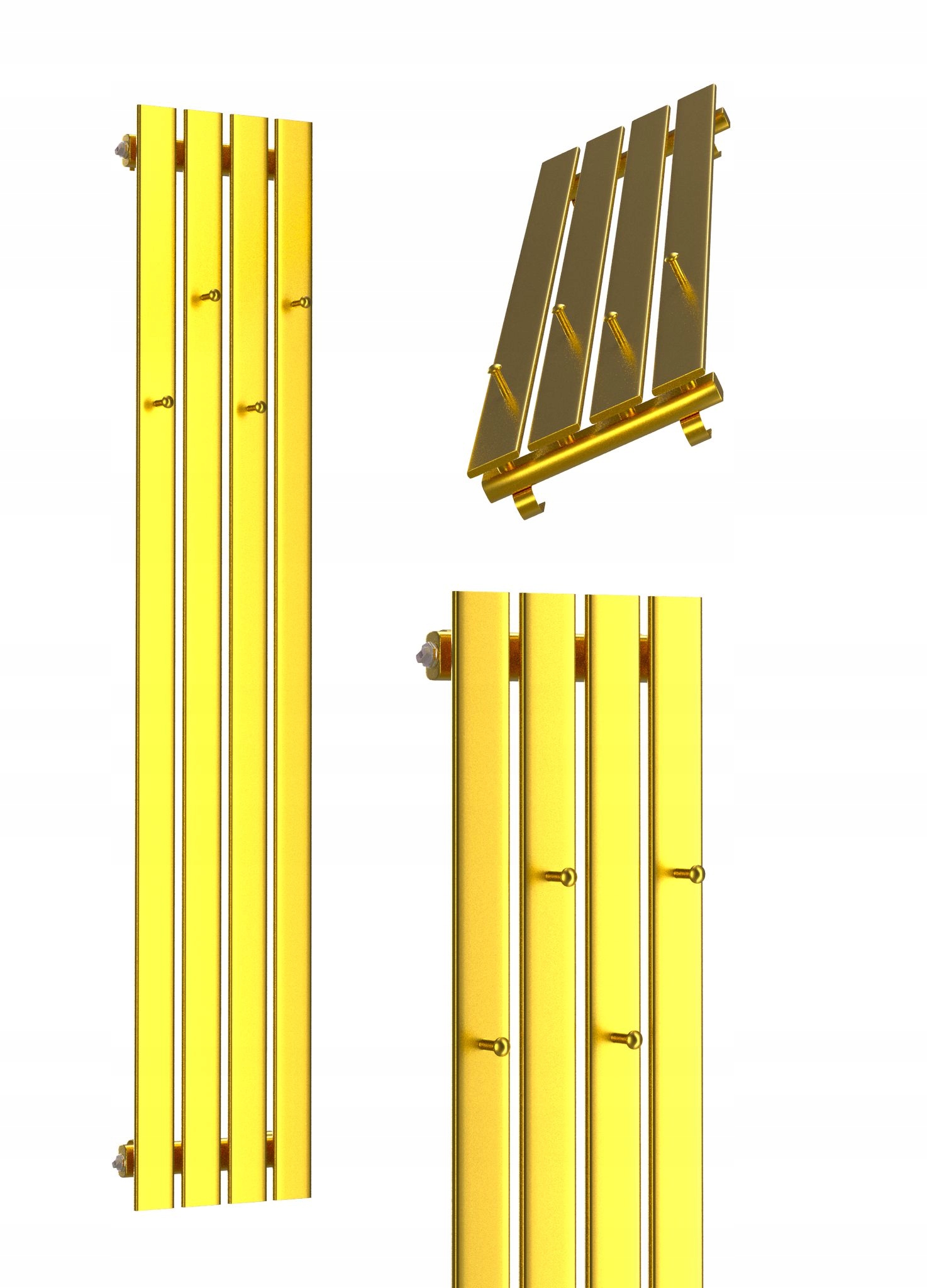 Dekorativní Panelový Radiátor Bellohook 180x30 Zlatý