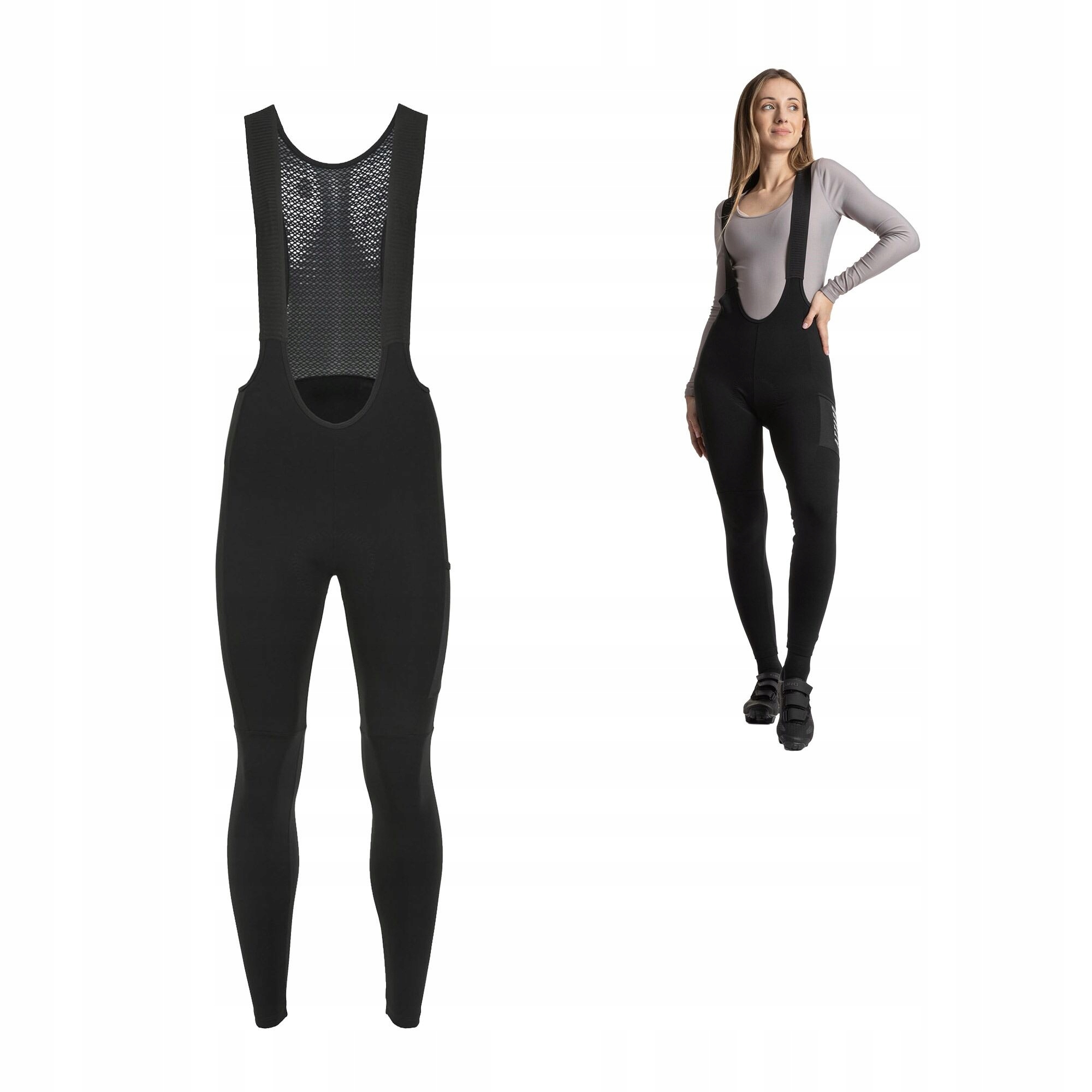 Spodnie rowerowe damskie Attabo Ofree Cargo ocieplane czarny XL