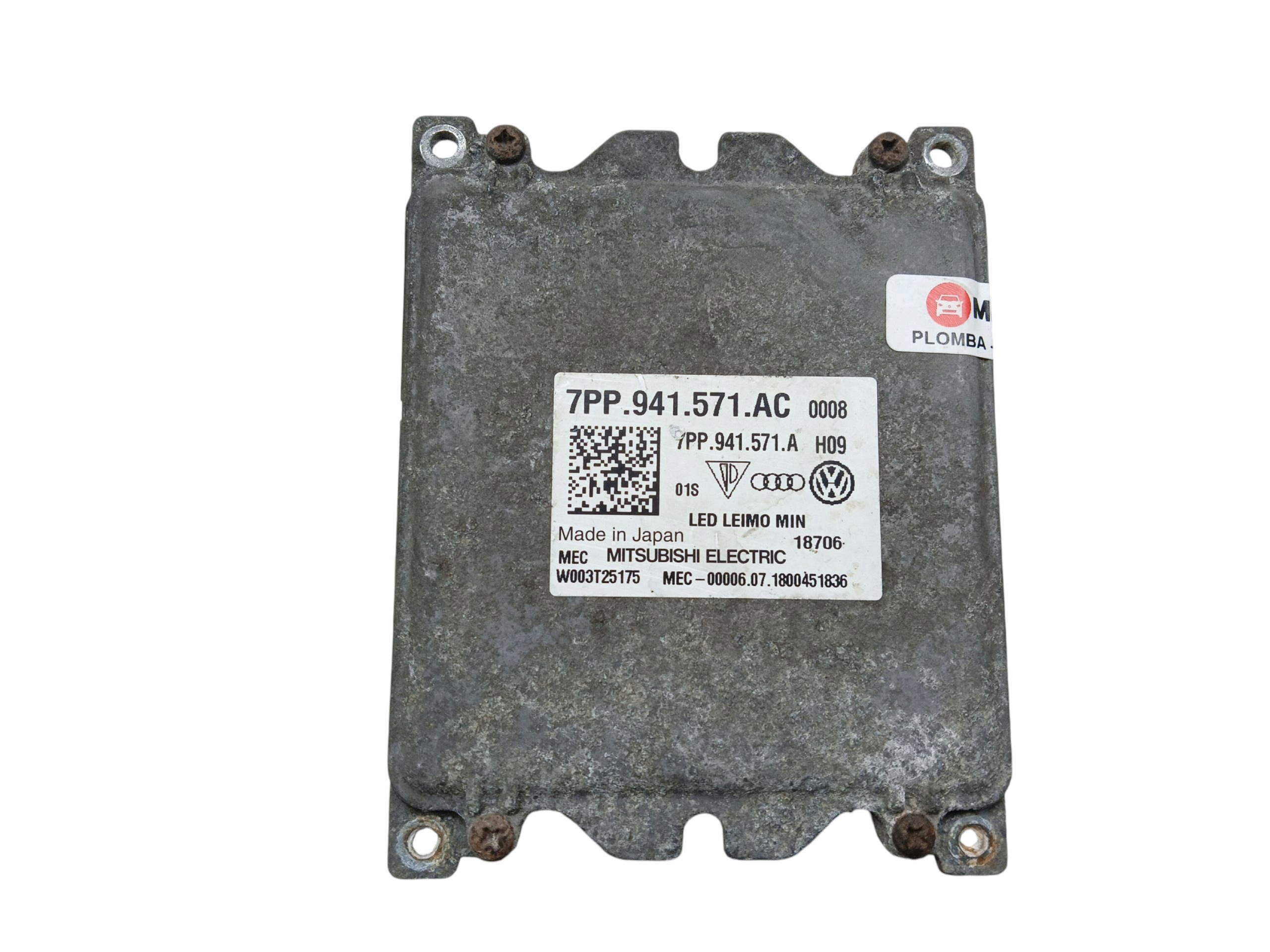 control unit module LED PASSAT B8 TIGUAN II CRAFTER II POLO VI 7PP941571AC