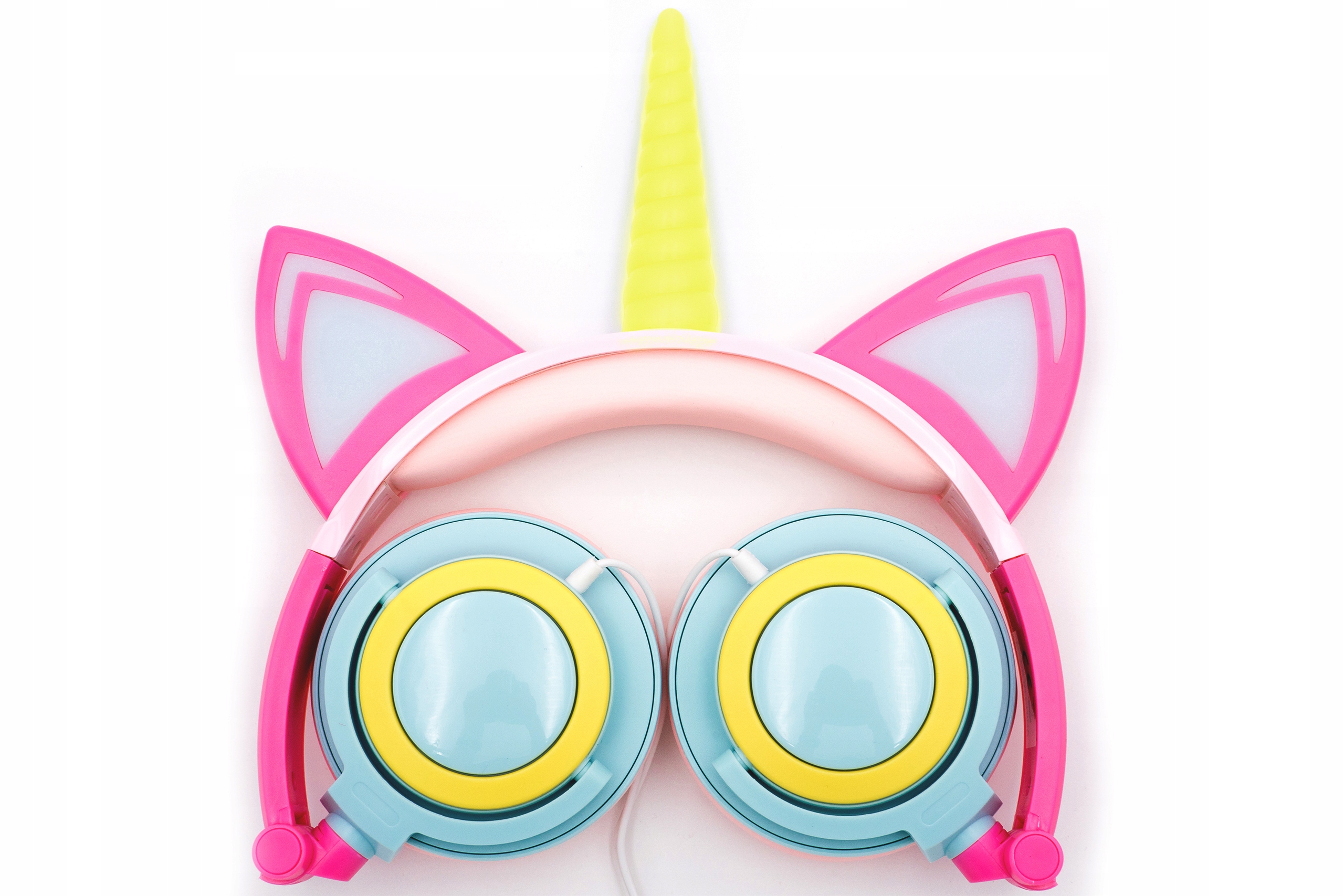 SŁUCHAWKI ŚWIECĄCE PODŚWIETLANE USZY RÓG UNICORN Kod producenta 53677772