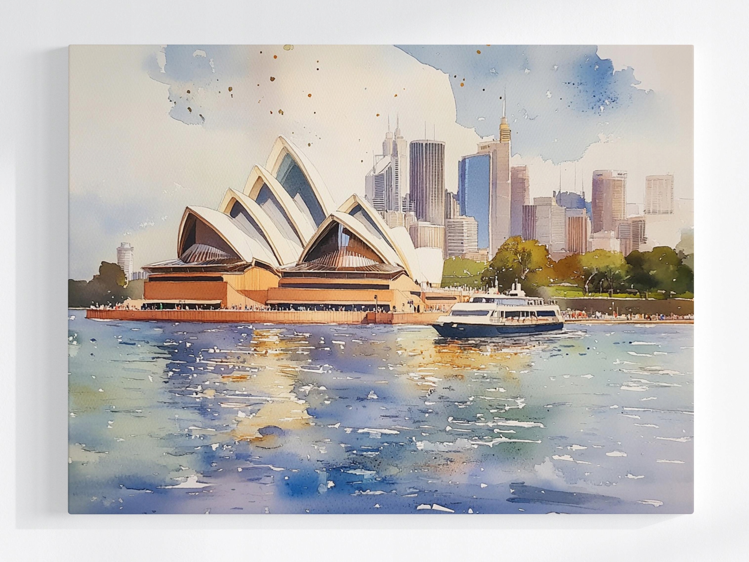 Obraz Na Plátně Canvas Město Sydney Austrálie Opera Panorama Pohled 100x75