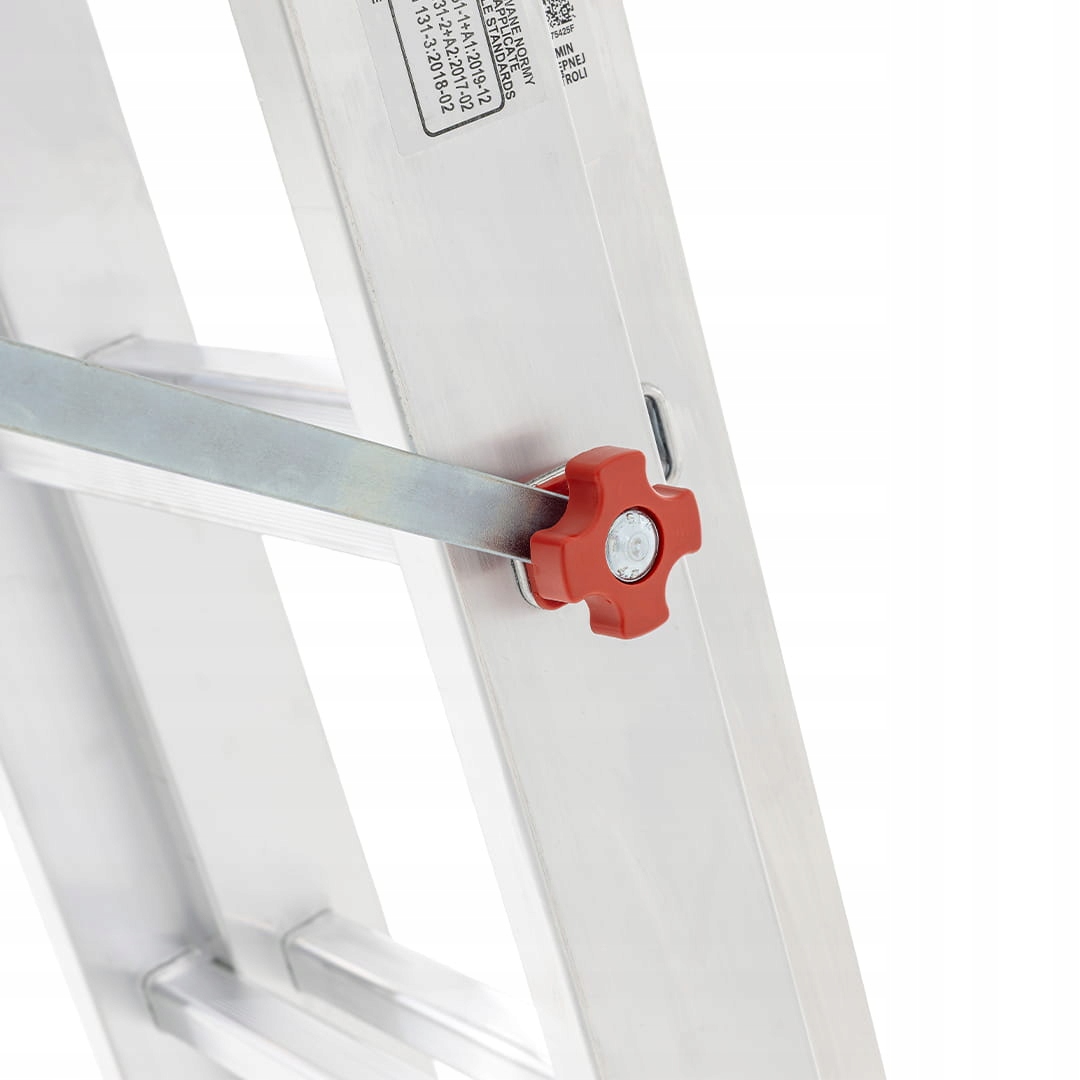 Drabina aluminiowa profesjonalna FARAONE ST300/3N 3x10 z opcją na schody 7,31 m — 18