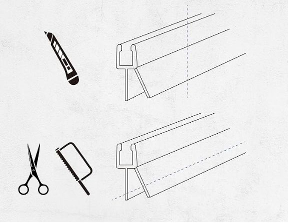 USZCZELKA KABINY PRYSZNICOWEJ PARAWANU SZYB DOLNA DRZWI 6-8 MM 1M 100 CM Rodzaj uszczelka