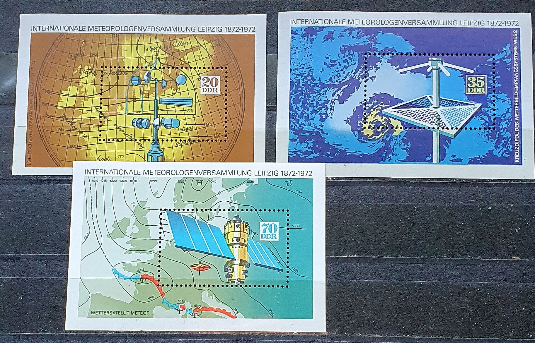 NIEMCY TEMAT KOSMOS ** 1972 MI BLOK 34-36