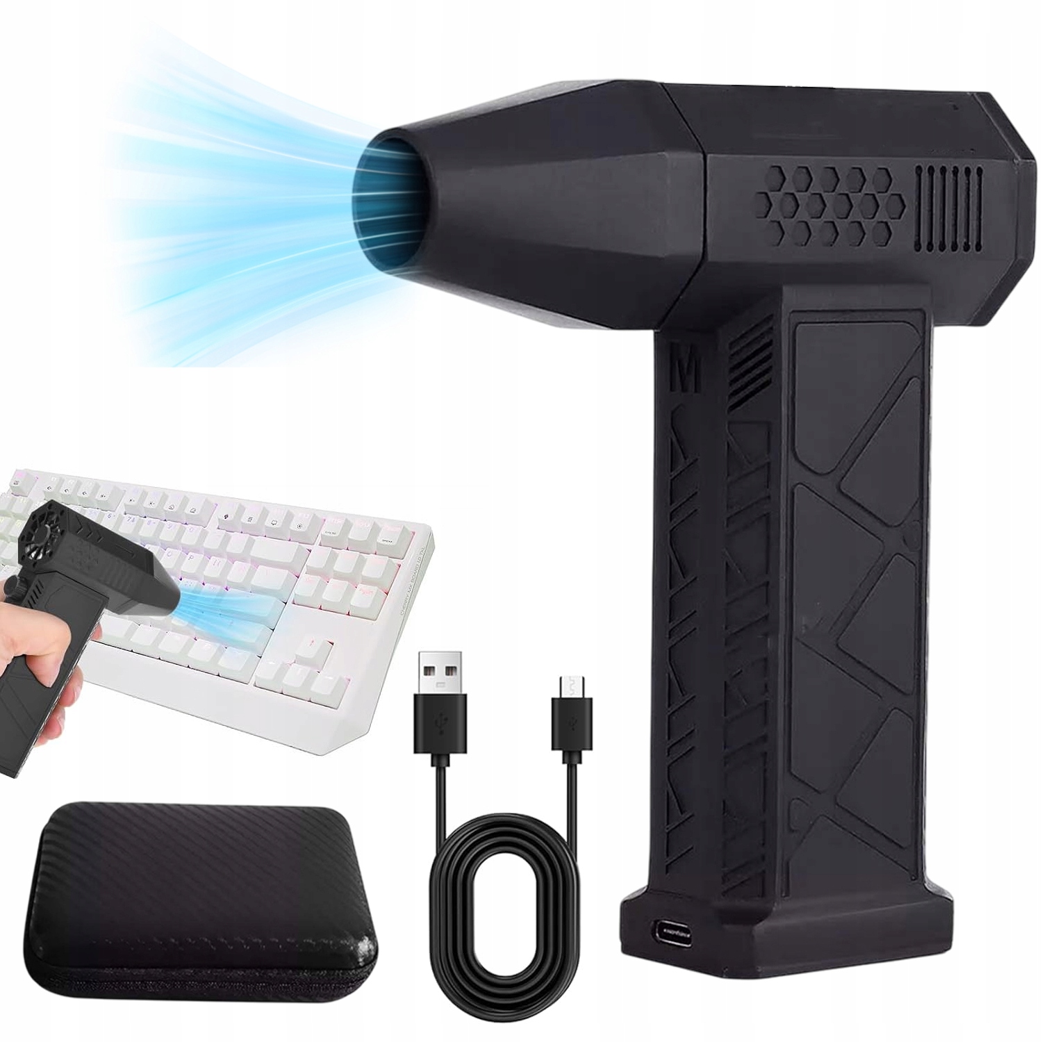 Výkonný Bezkartáčový Turboventilátor Pro Foukání Vzduchu Na Prach