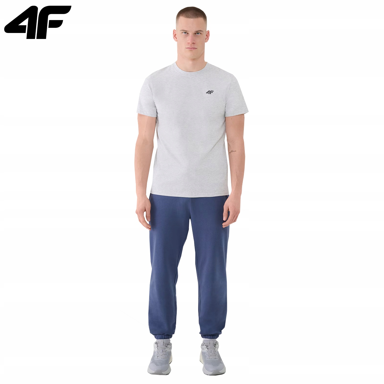 KOSZULKA MĘSKA 4F T-SHIRT BAWEŁNIANY PODKOSZULEK SPORTOWY CO DZIEŃ 2256 M Rozmiar M