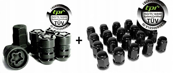 

Nakrętki Kute Tpi Czarne 12x1,25 Nissan 24szt