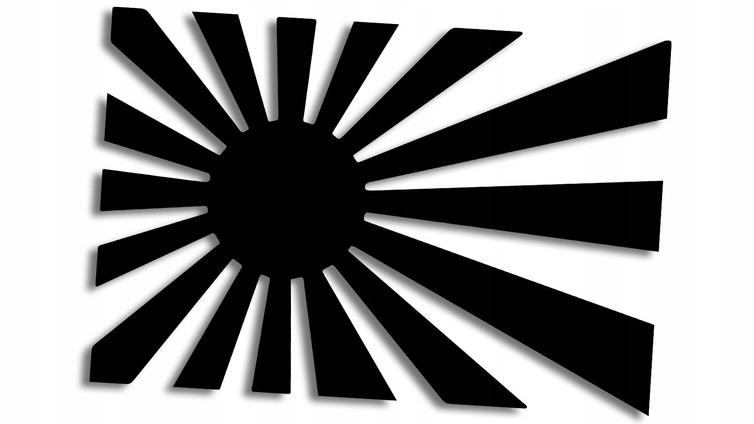 Wycinana naklejka Flaga Rising Sun Japonia Jdm wklejkinaklejki